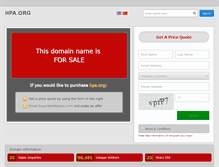 Tablet Screenshot of hpa.org