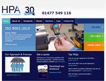 Tablet Screenshot of hpa.co.uk